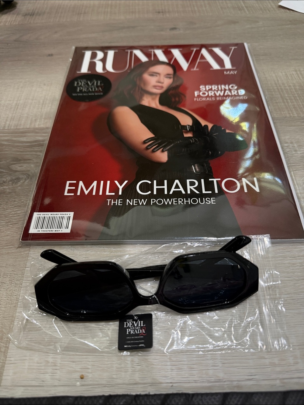 The Devil Wears Prada 2 Runway Magazine May Cover and sunglasses